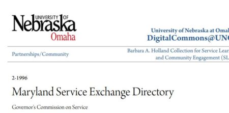 Maryland Service Exchange Directory